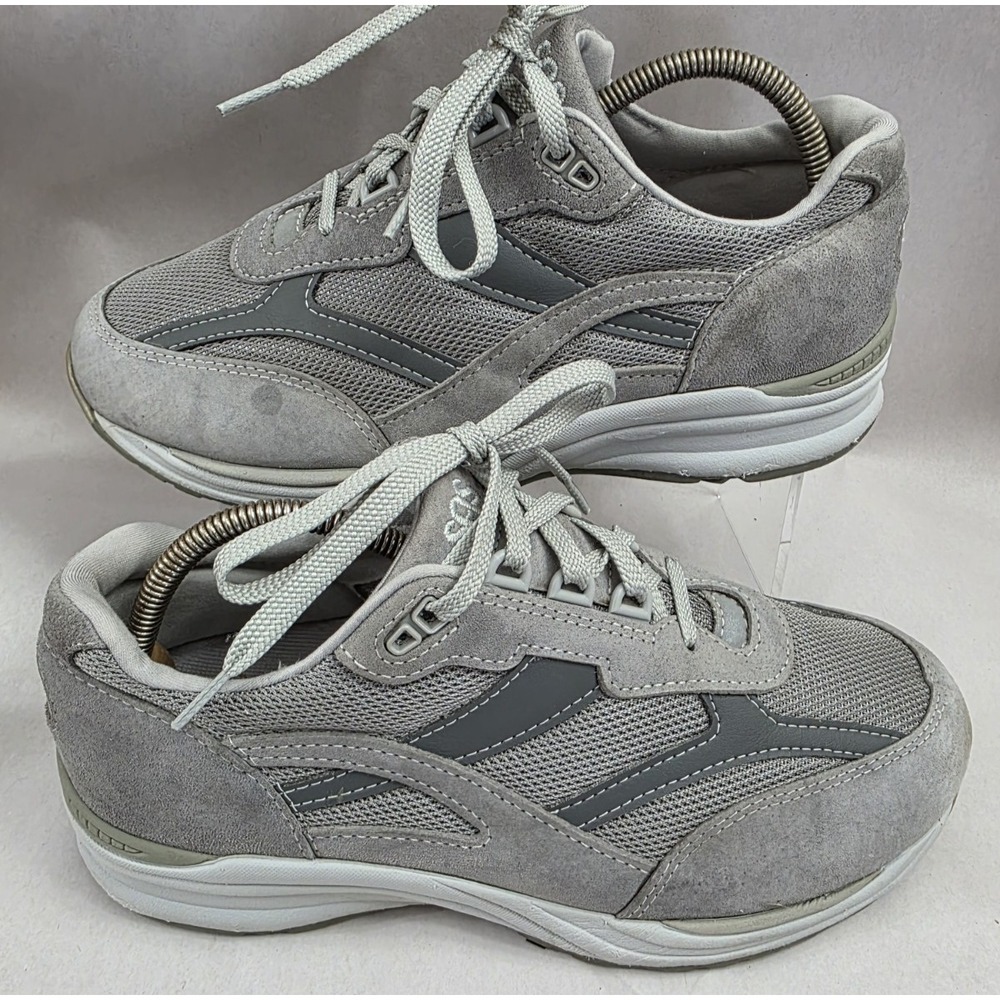 SAS (Sz 9 WW) Journey Sneakers Shoes Mens  Extra Wide Gray Suede Walking Comfort